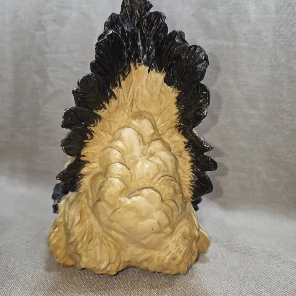 Plastic Angry Rooster Chicken Statue Kitchen Farmhouse Garden VTG Decor 11